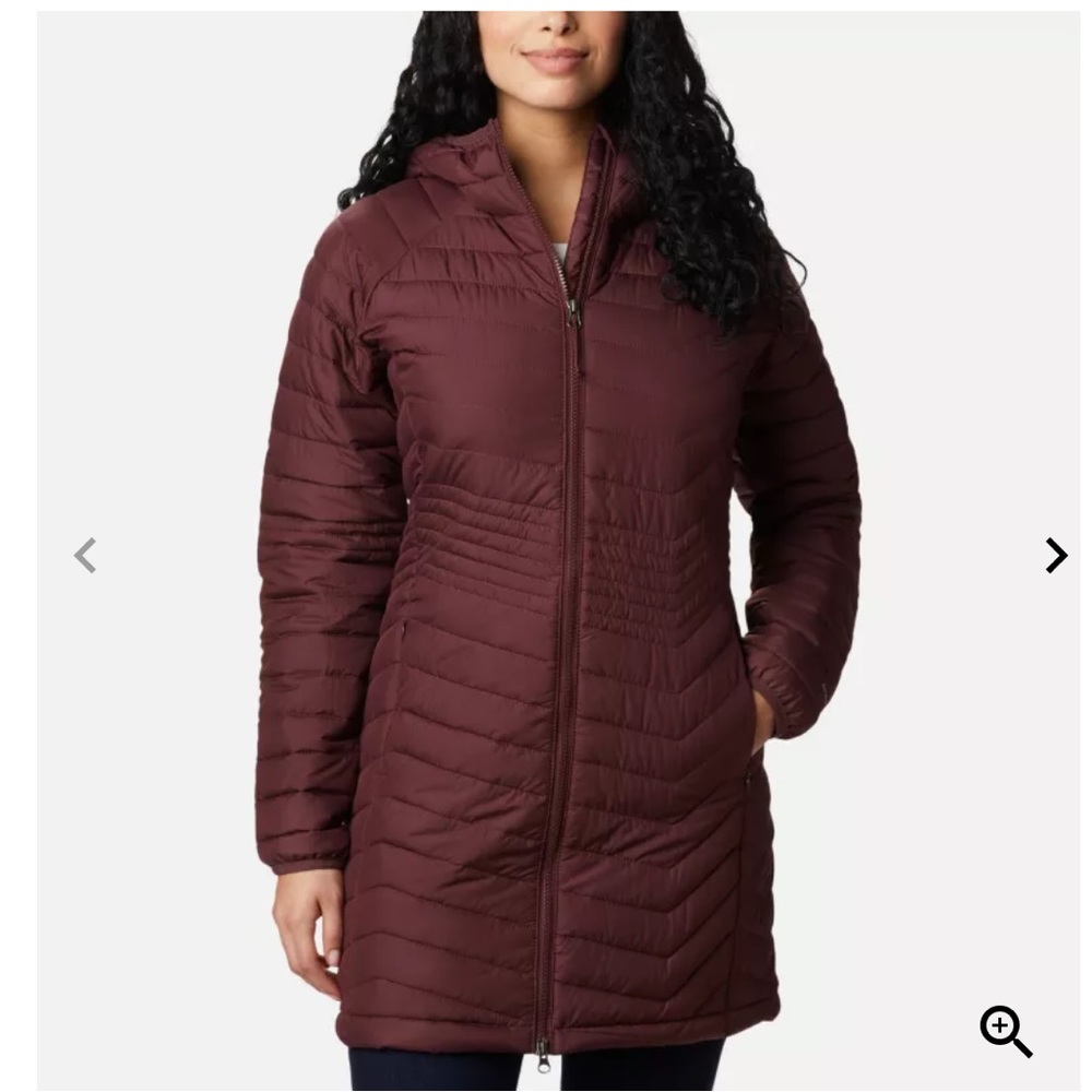 Columbia Women's Powder Lite™ Mid Jacket color is a maroon red wine color